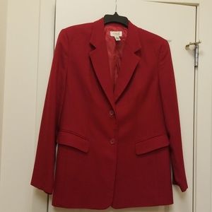 Talbots Red 2 Button Blazer